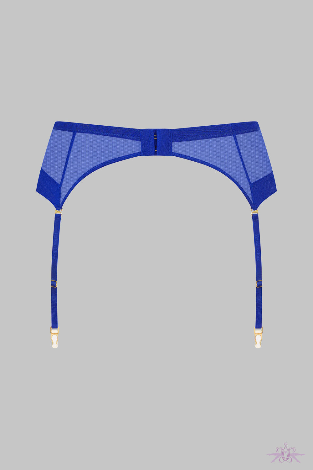 Maison Close Corps a Corps Blue Suspender Belt