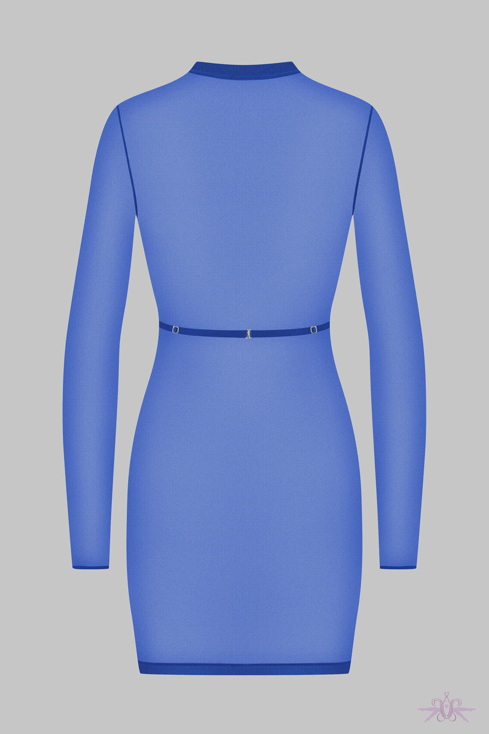 Maison Close Corps a Corps Blue Long Sleeved Dress