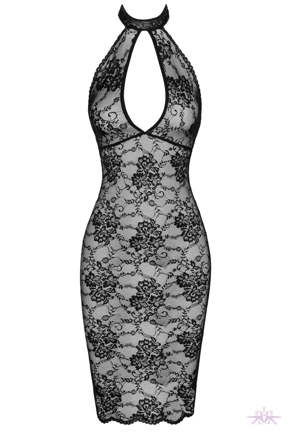 Noir Handmade Nocturne Lace Midi Dress