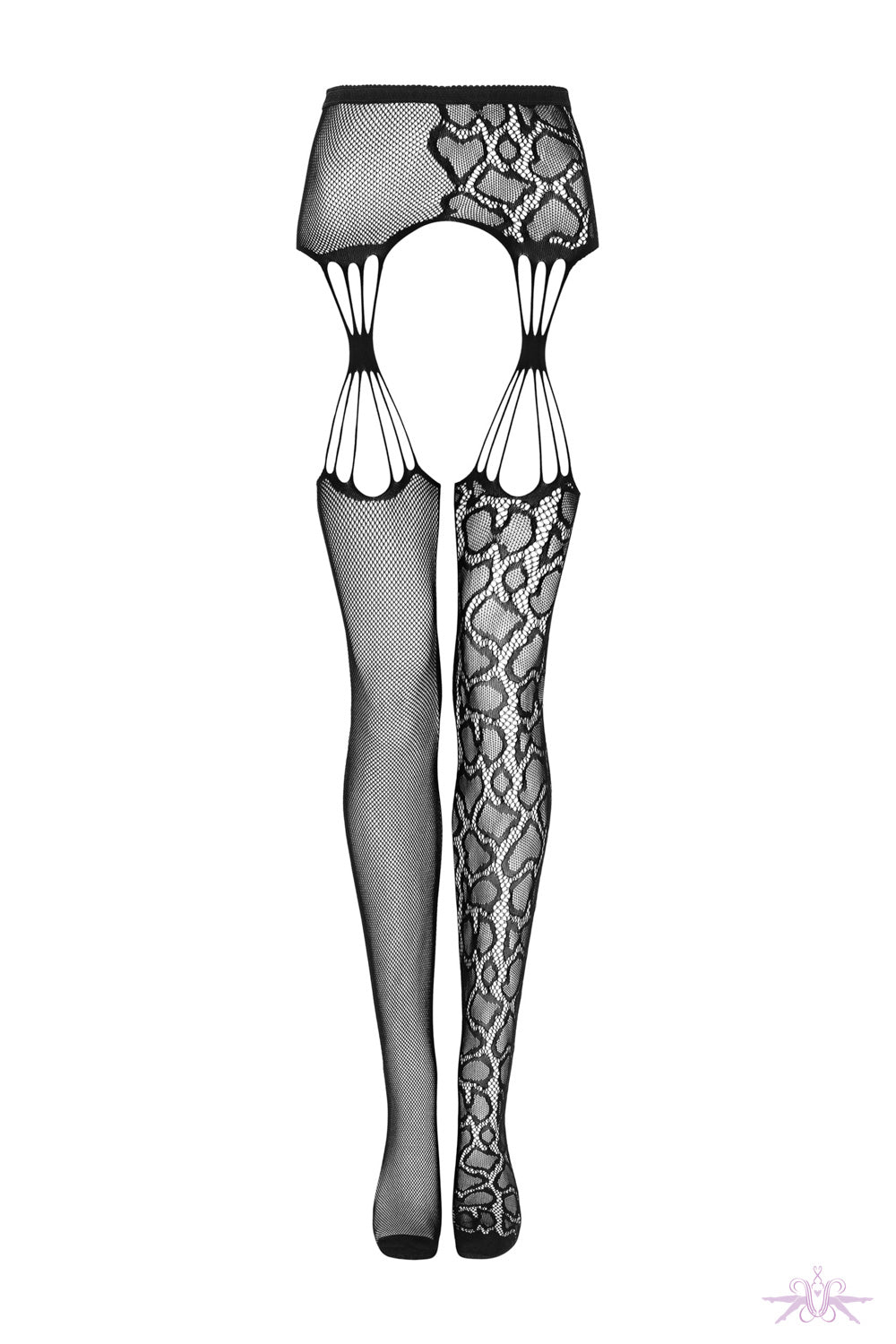 Obsessive Leopard Fishnet Suspender Tight