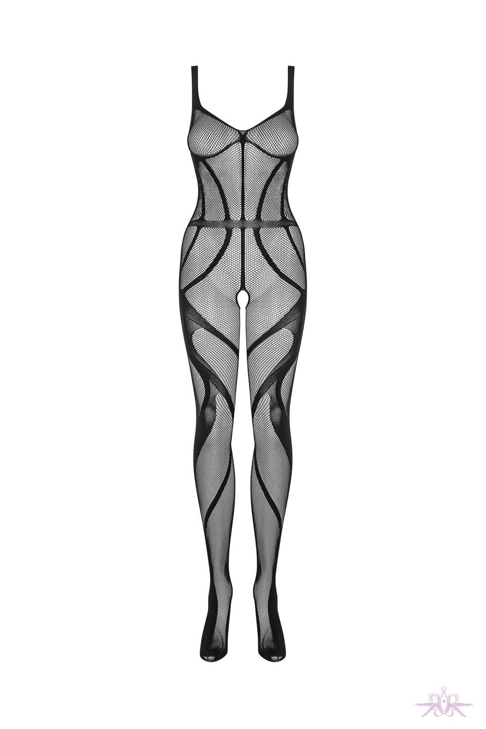 Obsessive Harness Effect Fishnet Bodystocking