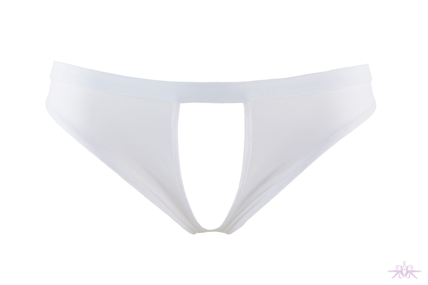 Maison Close Pure Tentation White Open Panty - Mayfair Stockings