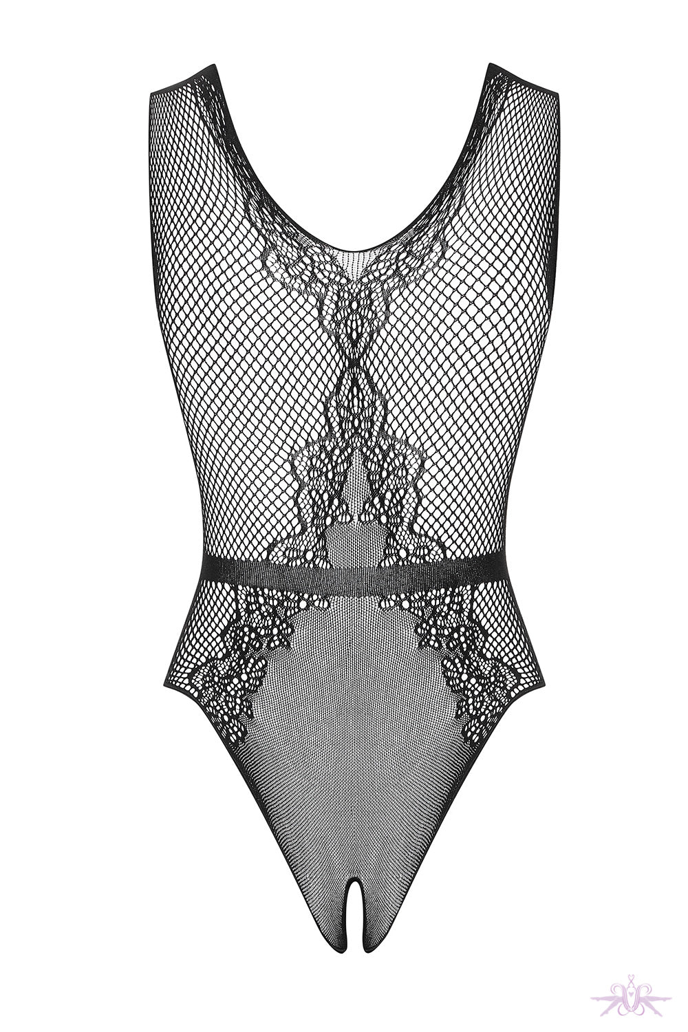 Obsessive Belted Fishnet Bodysuit - Mayfair Stockings