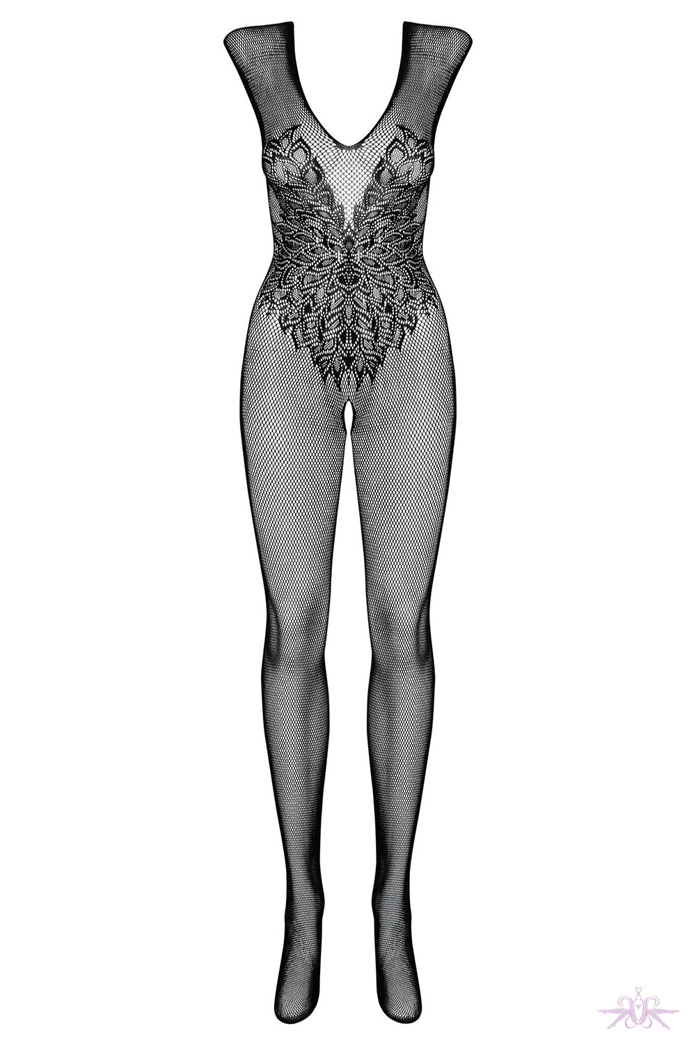 Obsessive Wing Motif Fishnet Bodystocking - Mayfair Stockings