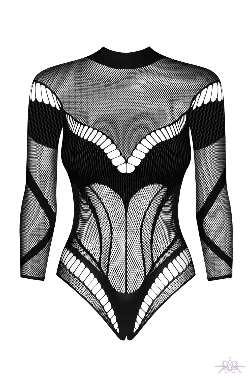 Obsessive Long Sleeved Open Bodysuit