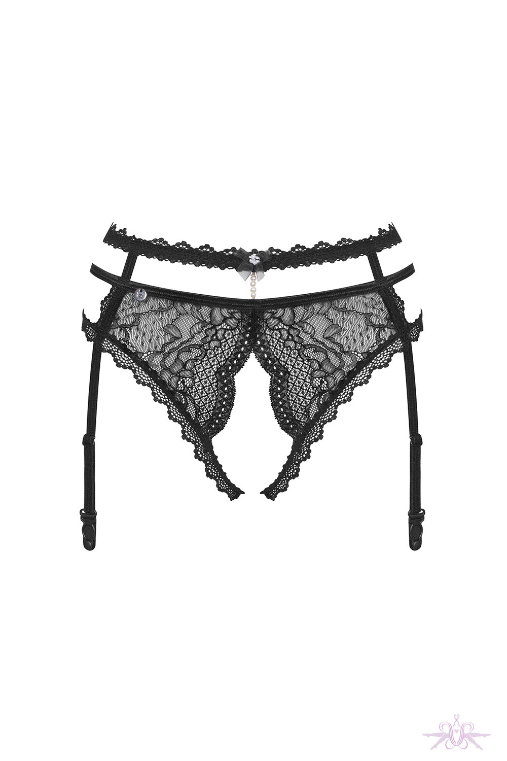 Obsessive Pearlove Crotchless Suspender Belt