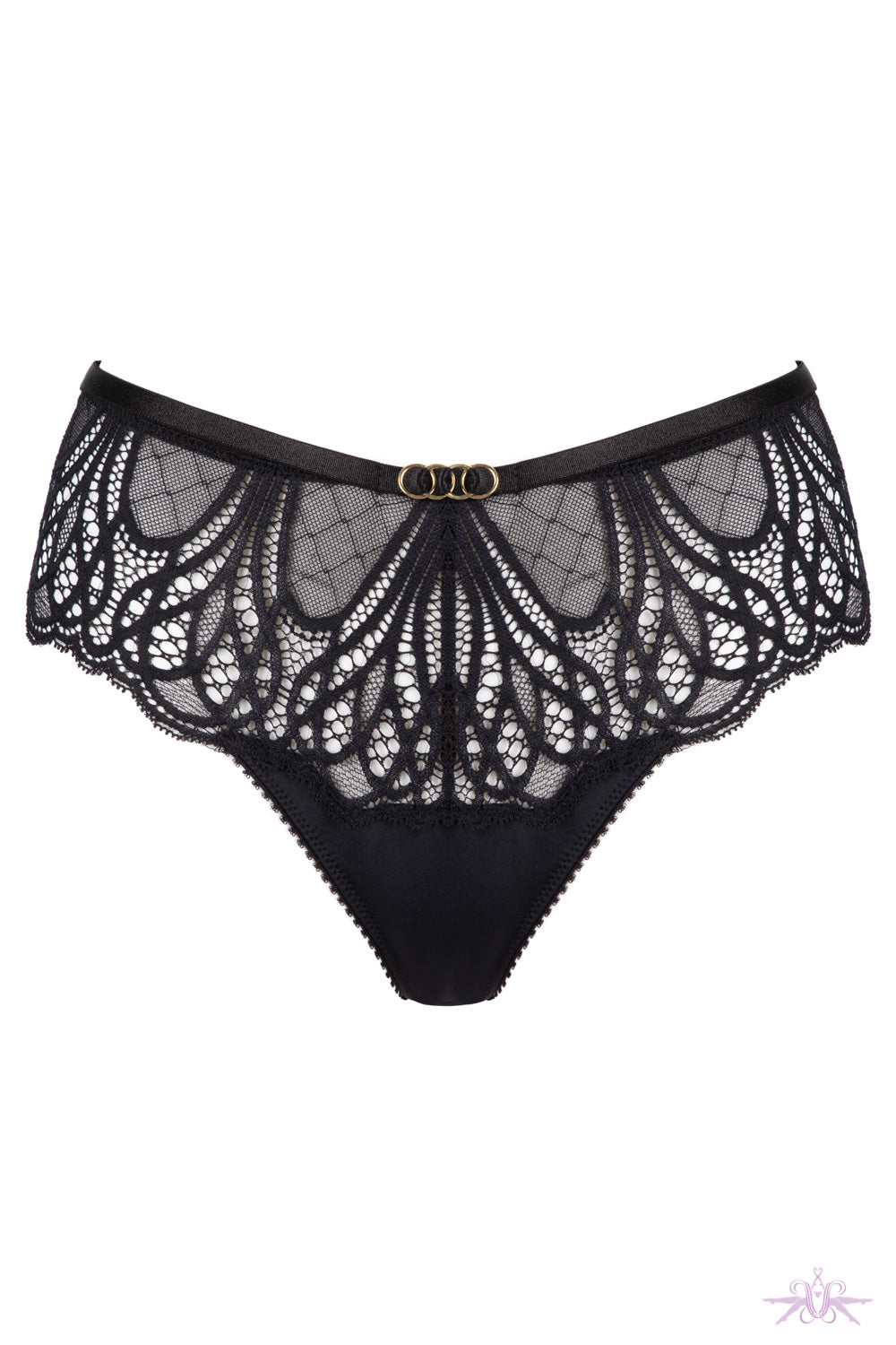 Jolidon Angels Black Lace Brazilian Knicker