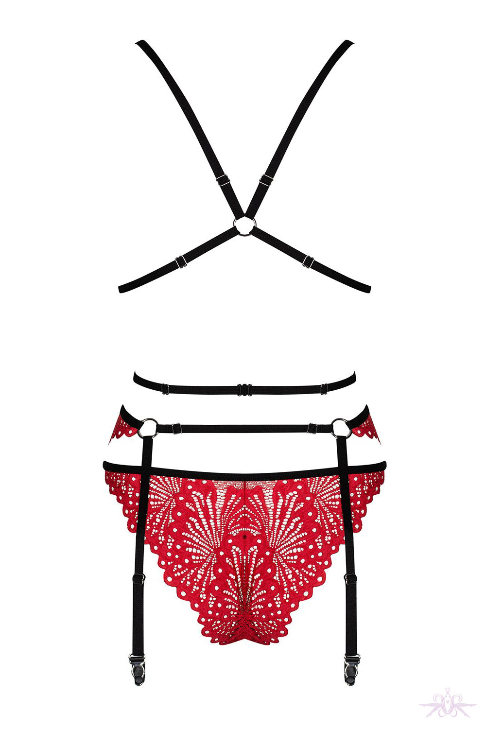 Obsessive Mettia Red Three Piece Set