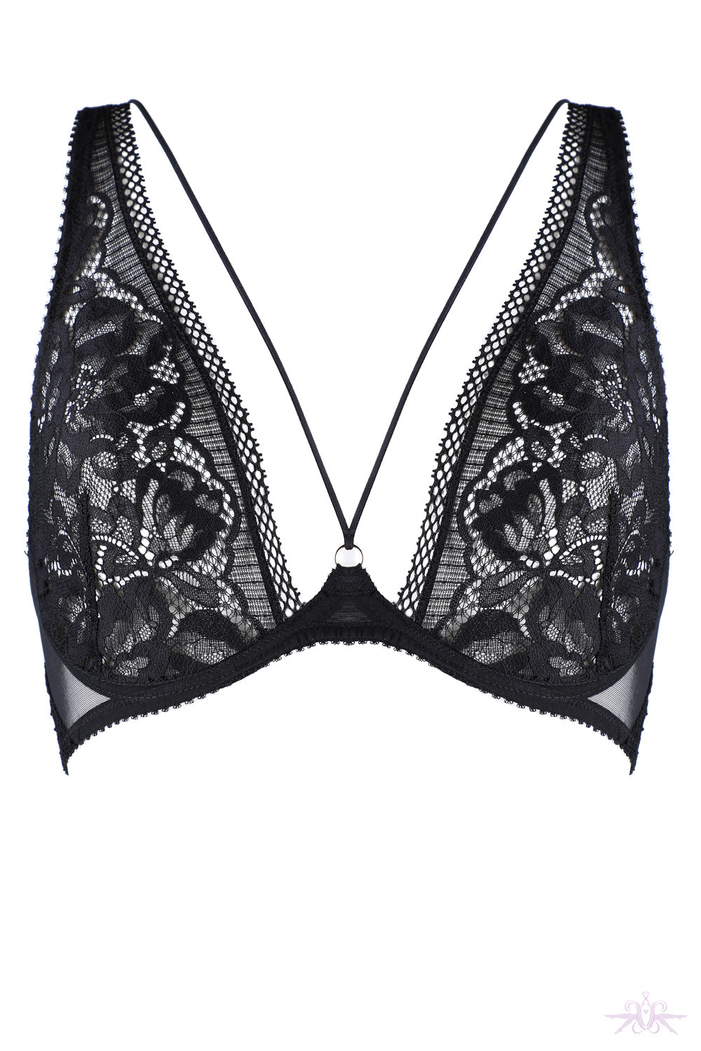 Jolidon Rock DJ Black Lace Underwired Bra