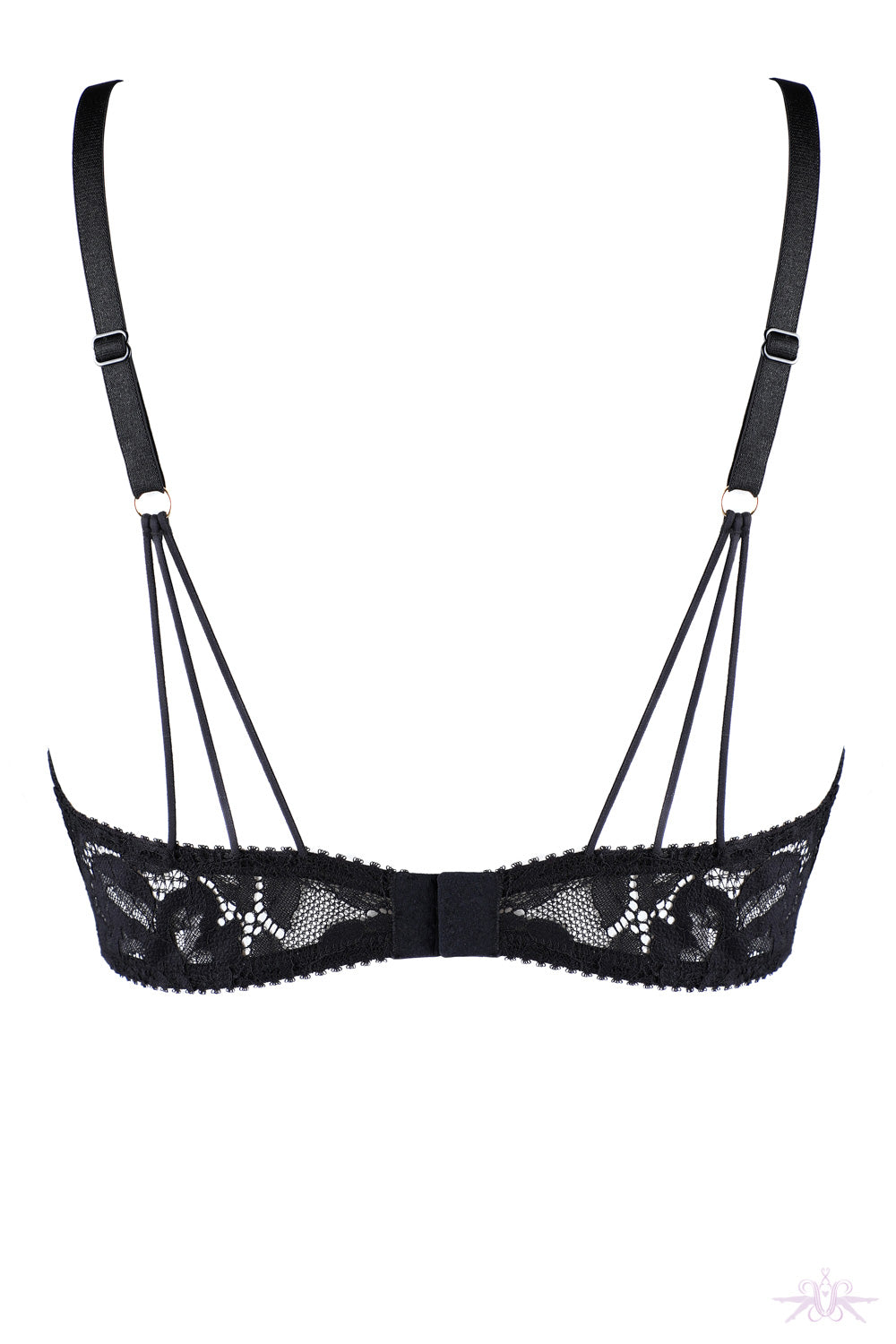 Jolidon Rock DJ Black Underwired Sheer Mesh Bra at Mayfair Stockings ...