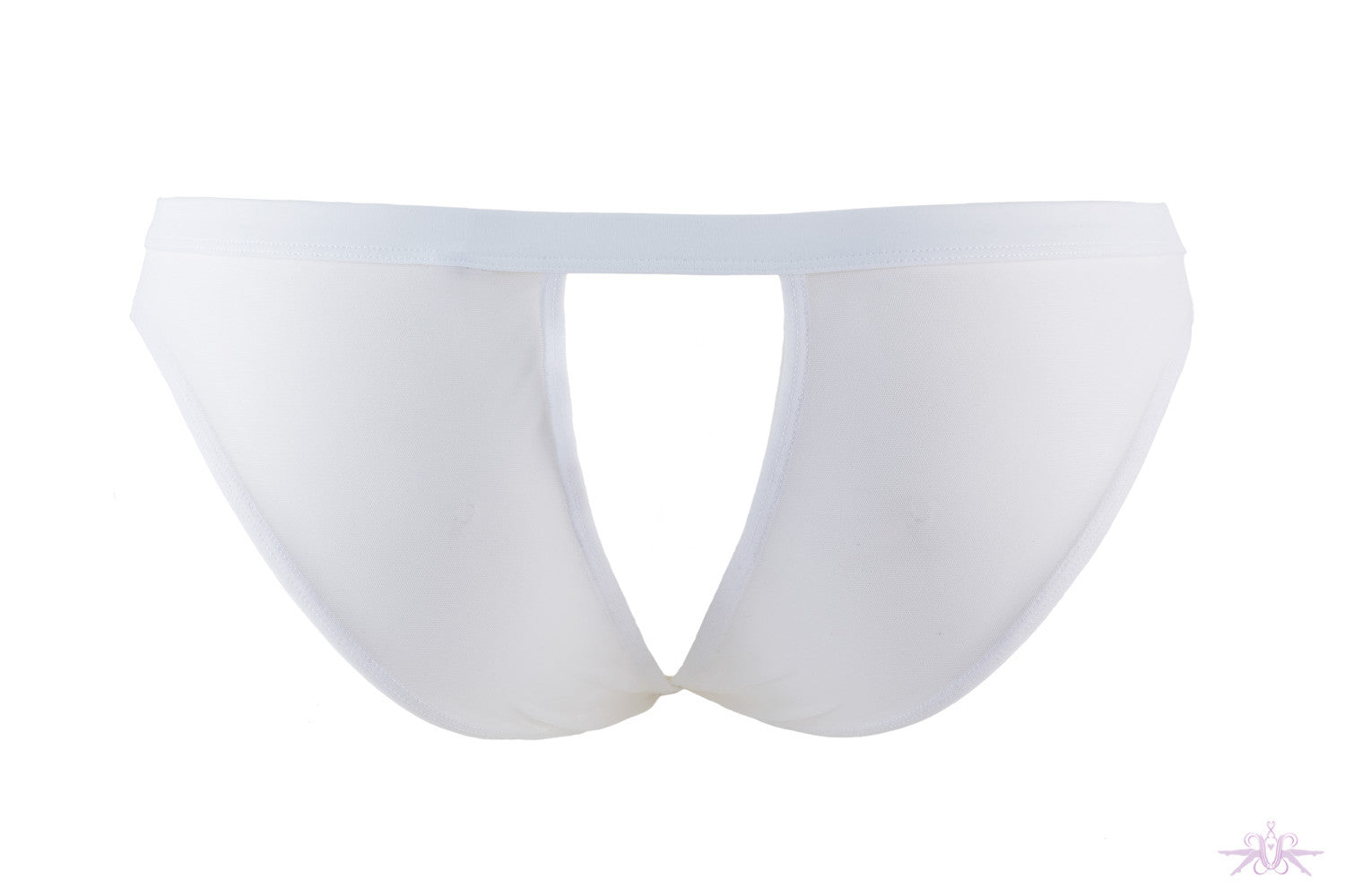 Maison Close Pure Tentation White Open Panty - Mayfair Stockings